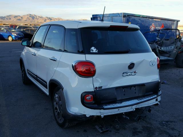 ZFBCFADHXGZ038507 - 2016 FIAT 500L TREKK WHITE photo 3