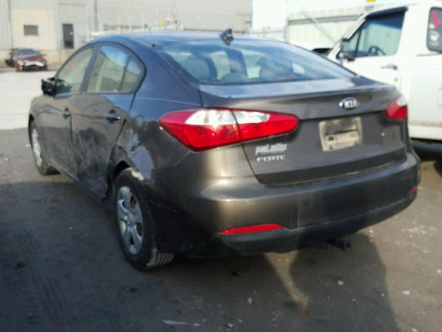 KNAFK4A67E5048293 - 2014 KIA FORTE LX BROWN photo 3