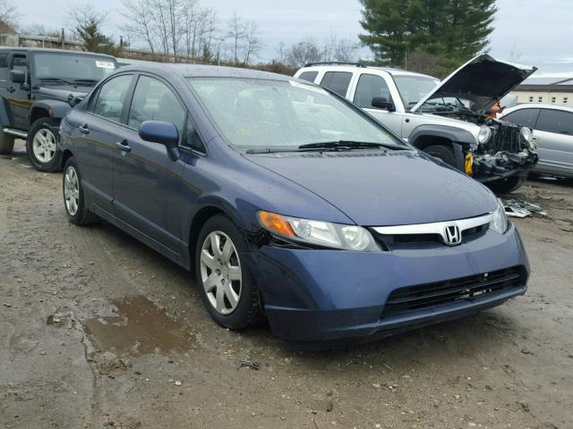 2HGFA16558H517870 - 2008 HONDA CIVIC LX BLUE photo 1