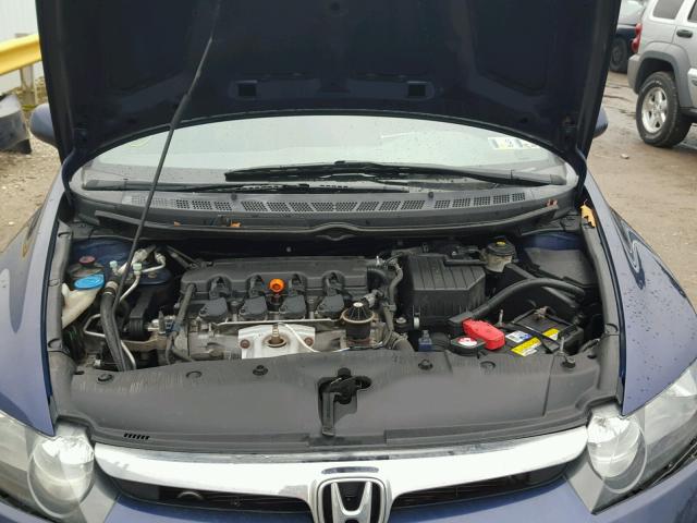 2HGFA16558H517870 - 2008 HONDA CIVIC LX BLUE photo 7