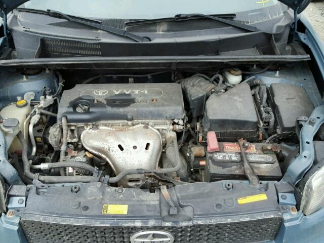 JTLKE50E381021759 - 2008 TOYOTA SCION BLUE photo 7