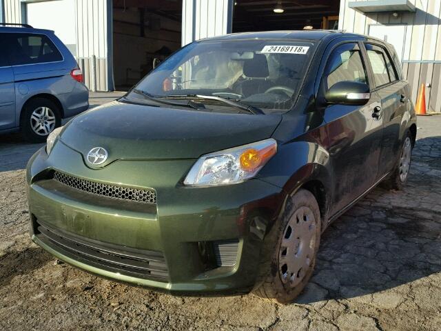 JTKKU4B41C1018437 - 2012 TOYOTA SCION XD GREEN photo 2