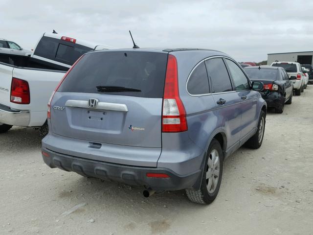 JHLRE38597C007650 - 2007 HONDA CR-V EX BLUE photo 4