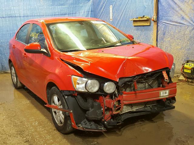 1G1JC5SHXE4158639 - 2014 CHEVROLET SONIC LT RED photo 1