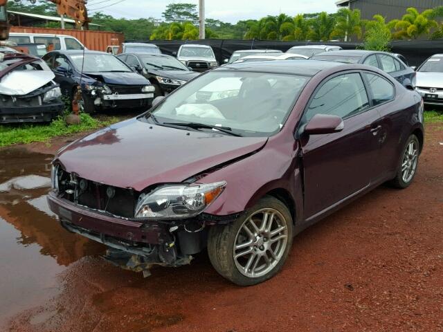 JTKDE167060096596 - 2006 TOYOTA SCION TC MAROON photo 2