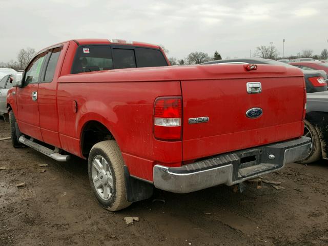 1FTRX12W74FA14846 - 2004 FORD F150 RED photo 3