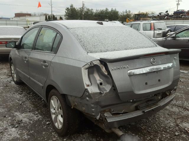 3N1AB6AP5BL646916 - 2011 NISSAN SENTRA 2.0 SILVER photo 3