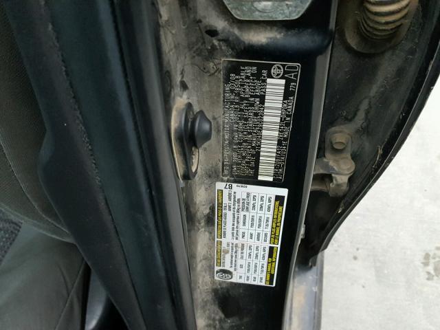 2T1KU40E79C023942 - 2009 TOYOTA COROLLA MA BLACK photo 10