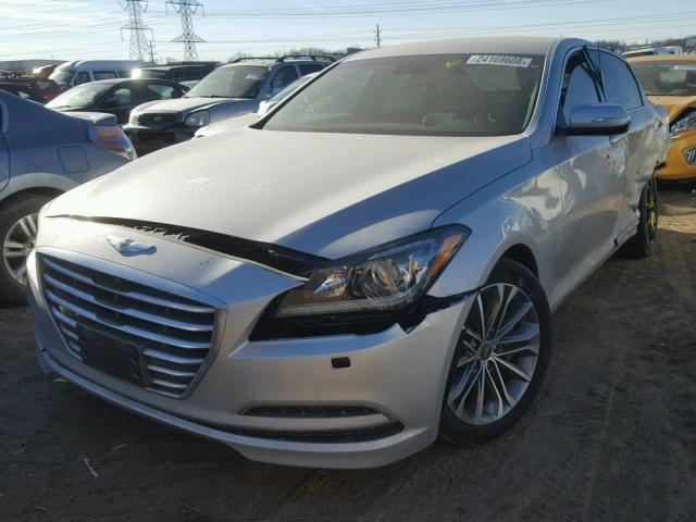 KMHGN4JEXFU073679 - 2015 HYUNDAI GENESIS 3. SILVER photo 2