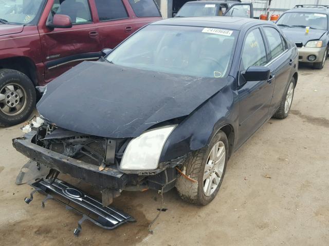 3FAHP08Z68R139388 - 2008 FORD FUSION SEL BLUE photo 2