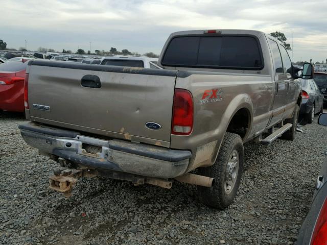 1FTWW31P75EA98749 - 2005 FORD F350 SRW S GOLD photo 4