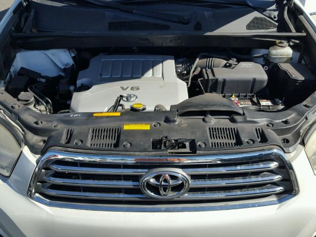 JTEDS42A482038545 - 2008 TOYOTA HIGHLANDER WHITE photo 7