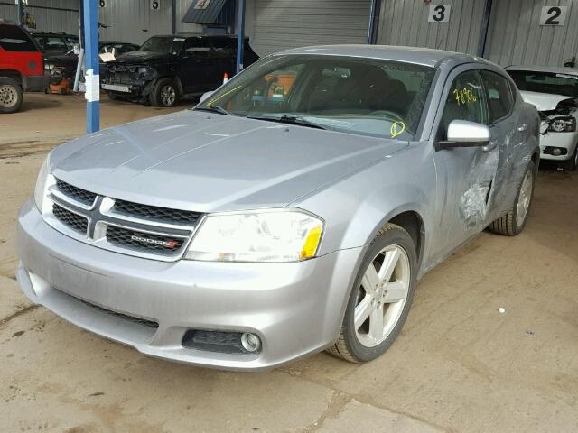 1C3CDZCB9DN660683 - 2013 DODGE AVENGER SX SILVER photo 2