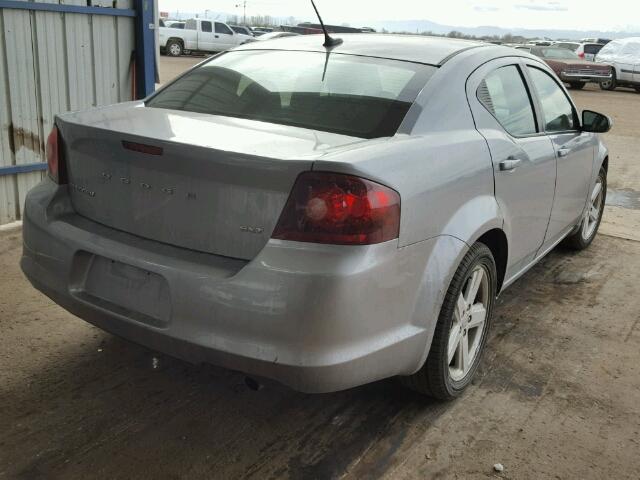 1C3CDZCB9DN660683 - 2013 DODGE AVENGER SX SILVER photo 4