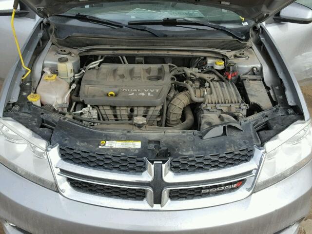 1C3CDZCB9DN660683 - 2013 DODGE AVENGER SX SILVER photo 7