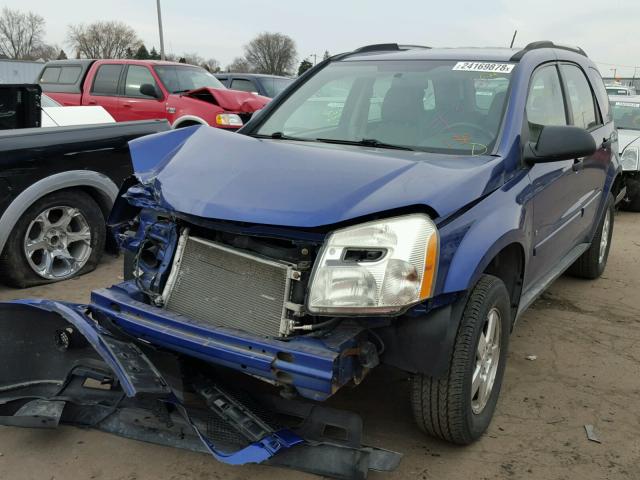 2CNDL23F476024402 - 2007 CHEVROLET EQUINOX LS BLUE photo 2