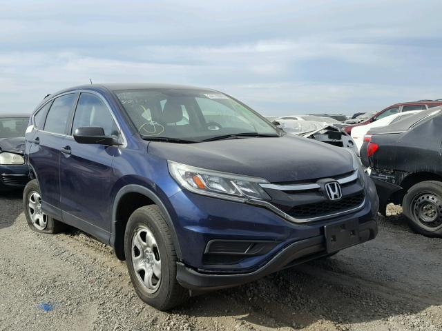 3CZRM3H31FG701916 - 2015 HONDA CR-V LX BLUE photo 1