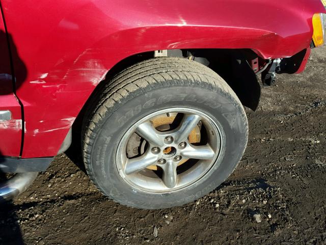 1J4HR48N45C731949 - 2005 JEEP GRAND CHER RED photo 9