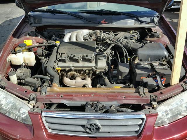 JT2BF22K6Y0246203 - 2000 TOYOTA CAMRY CE BURGUNDY photo 7