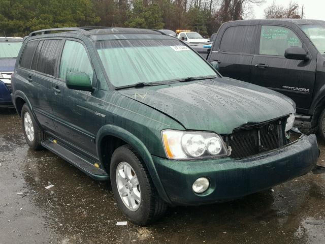 JTEGF21A930088661 - 2003 TOYOTA HIGHLANDER GREEN photo 1