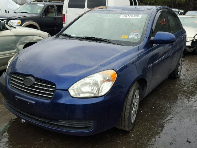 KMHCN46C09U314417 - 2009 HYUNDAI ACCENT GLS BLUE photo 2