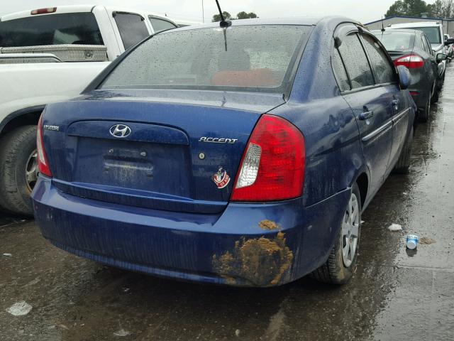 KMHCN46C09U314417 - 2009 HYUNDAI ACCENT GLS BLUE photo 4