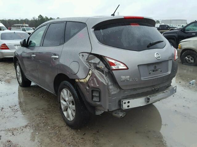 JN8AZ1MU0BW055713 - 2011 NISSAN MURANO S GRAY photo 3