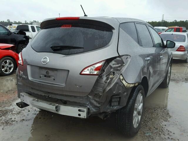 JN8AZ1MU0BW055713 - 2011 NISSAN MURANO S GRAY photo 4