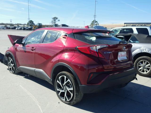 NMTKHMBX2JR002624 - 2018 TOYOTA C-HR XLE RED photo 3