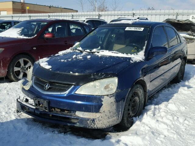 2HHES36672H005186 - 2002 ACURA 1.7EL TOUR BLUE photo 2