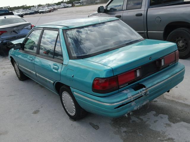 3MASM10J2SR646056 - 1995 MERCURY TRACER BAS GREEN photo 3