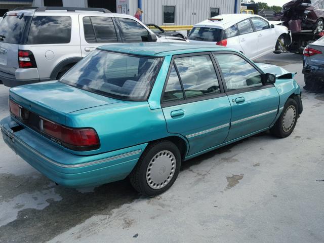 3MASM10J2SR646056 - 1995 MERCURY TRACER BAS GREEN photo 4