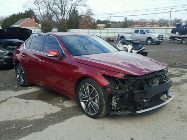 JN1BV7AR4EM697398 - 2014 INFINITI Q50 BASE RED photo 1