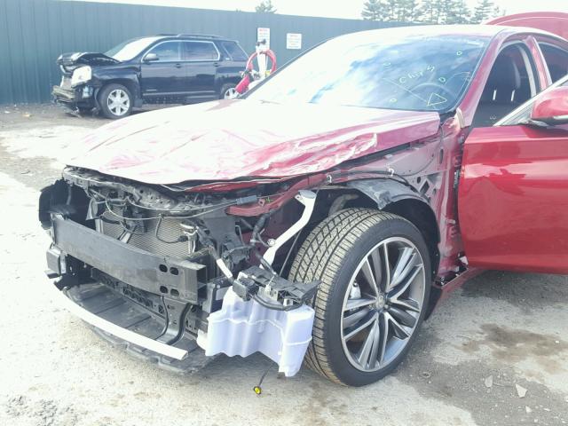 JN1BV7AR4EM697398 - 2014 INFINITI Q50 BASE RED photo 9