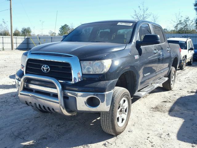 5TBEV54168S480988 - 2008 TOYOTA TUNDRA CRE BLACK photo 2