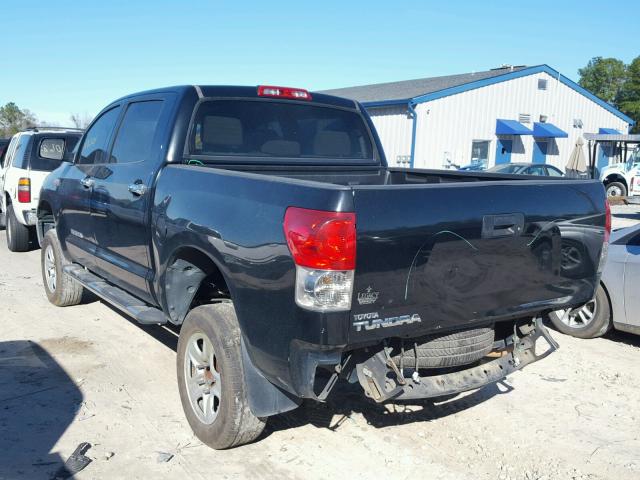 5TBEV54168S480988 - 2008 TOYOTA TUNDRA CRE BLACK photo 3