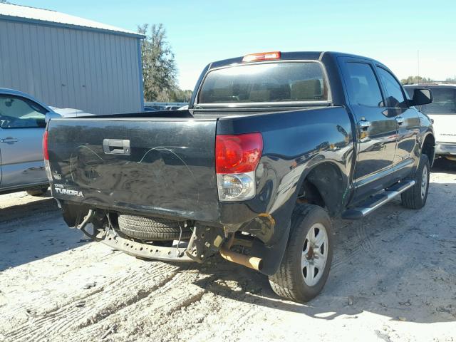 5TBEV54168S480988 - 2008 TOYOTA TUNDRA CRE BLACK photo 4