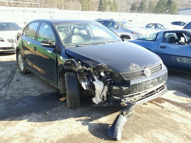 3VWBP7AJ9CM375808 - 2012 VOLKSWAGEN JETTA SE BLACK photo 1