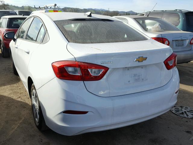 3G1BC5SM8HS569401 - 2017 CHEVROLET CRUZE LS WHITE photo 3