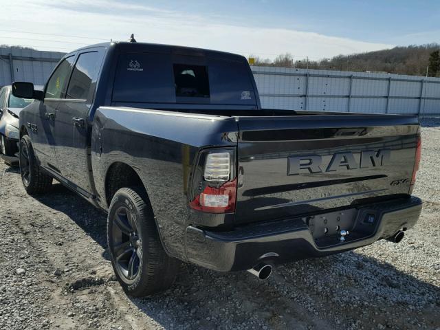 1C6RR7MTXJS144579 - 2018 RAM 1500 SPORT BLACK photo 3