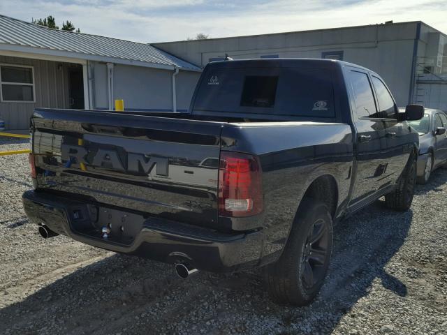 1C6RR7MTXJS144579 - 2018 RAM 1500 SPORT BLACK photo 4