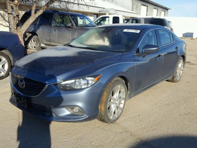 JM1GJ1W63E1143152 - 2014 MAZDA 6 GRAND TO BLUE photo 2