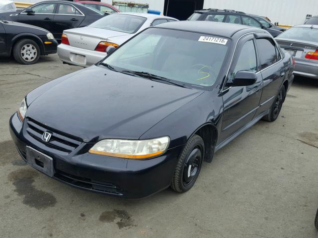 3HGCG66582G701027 - 2002 HONDA ACCORD LX BLACK photo 2