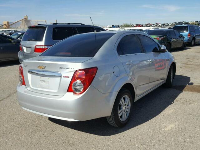 1G1JC5SB4F4139954 - 2015 CHEVROLET SONIC LT SILVER photo 4