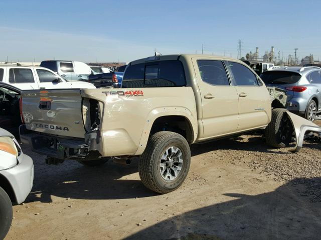 3TMCZ5AN9HM097850 - 2017 TOYOTA TACOMA DOU BEIGE photo 4