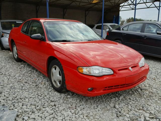 2G1WX15K619342798 - 2001 CHEVROLET MONTE CARL RED photo 1