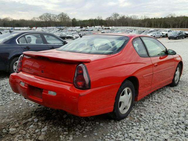 2G1WX15K619342798 - 2001 CHEVROLET MONTE CARL RED photo 4