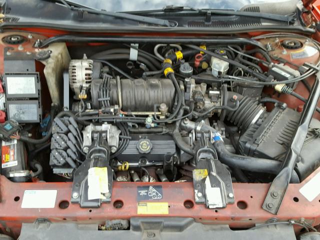 2G1WX15K619342798 - 2001 CHEVROLET MONTE CARL RED photo 7