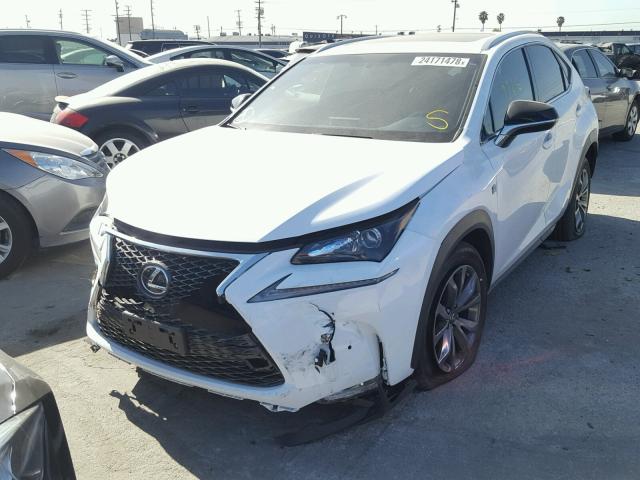 JTJYARBZ4G2041064 - 2016 LEXUS NX 200T WHITE photo 2