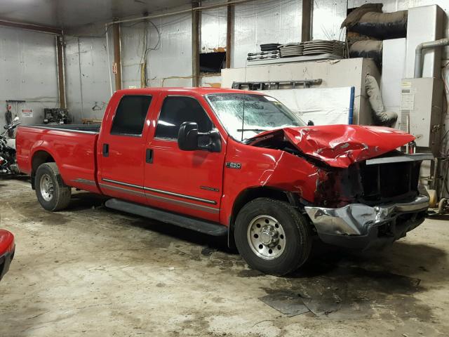 1FTNW20F5YED30851 - 2000 FORD F250 SUPER RED photo 9